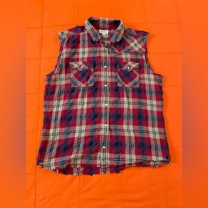 Diesel Shirt Mens  Button Up Short Sleeveless Size XXL